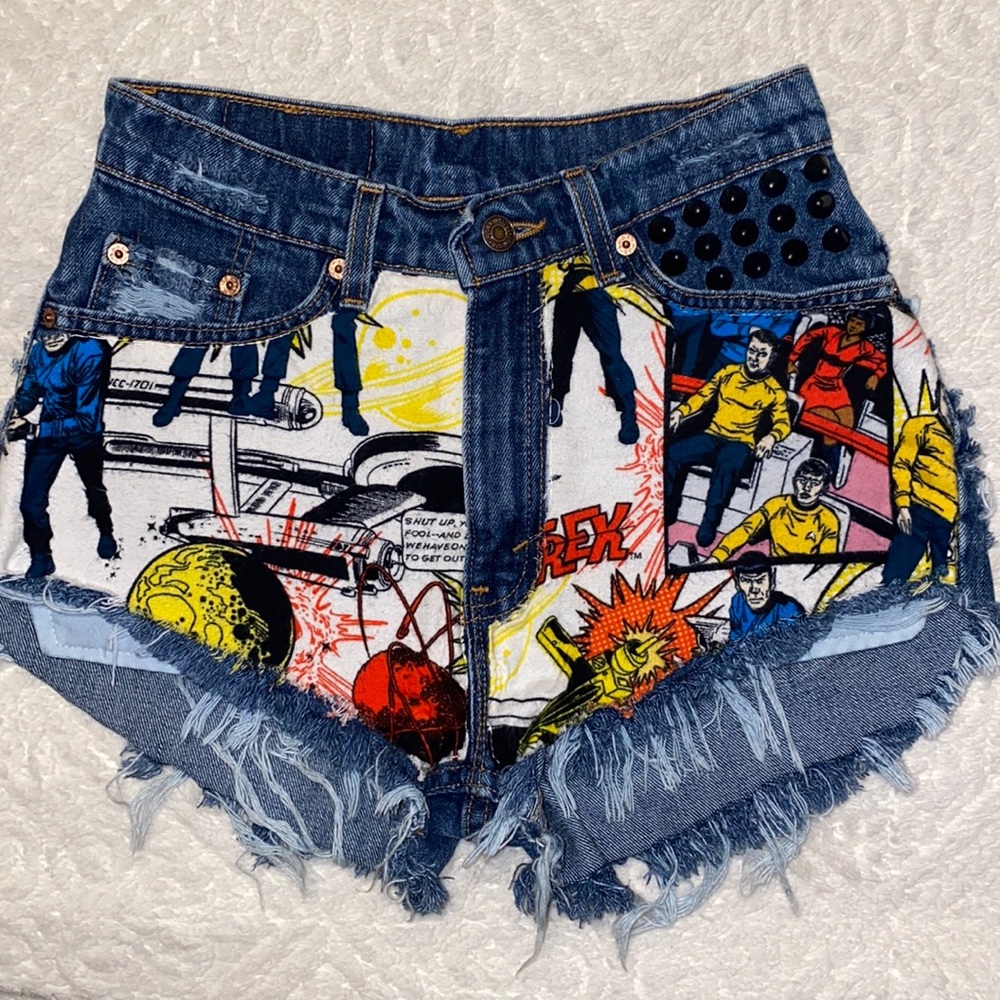 StarTrek Levi denim shorts